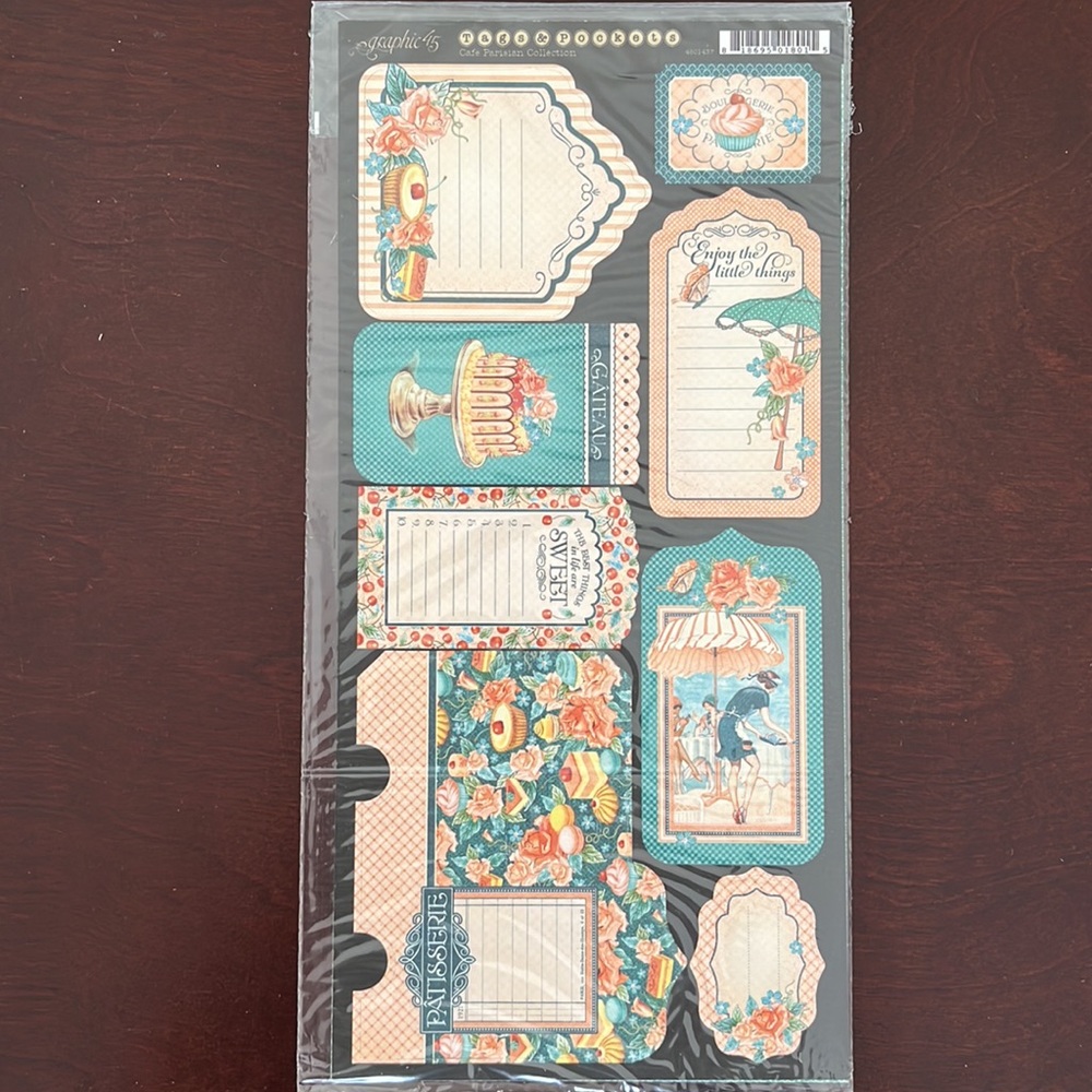 Graphic 45 Café Parisian Collection, bundle of 3 - Picture 8 of 9